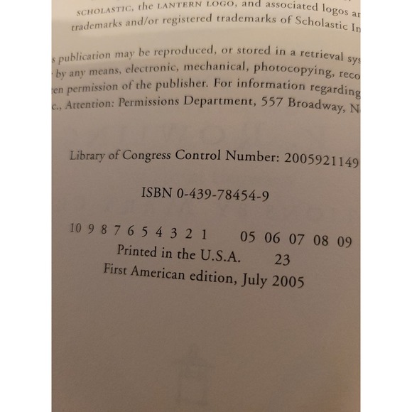 Harry Potter and the Half Blood Prince First American Edition July 2005 - Picture 3 of 3